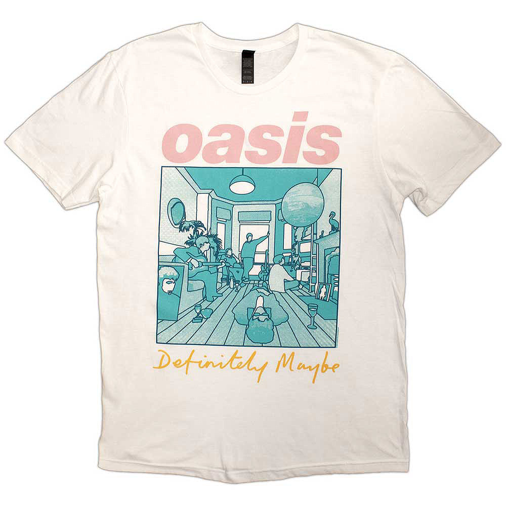 OASIS - (映画「オアシス:ドント・ルック・バック・イン・アンガー」公開 ) - Definitely Maybe Illustration Colour